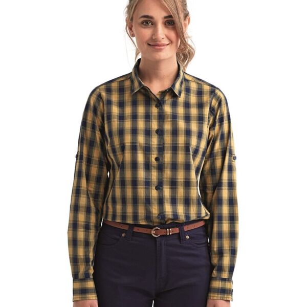 Women's Mulligan Check Cotton Dress Shirt Thumbnail